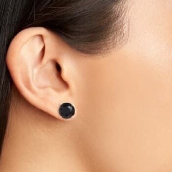 Kate Spade Black Mismatched Faceted Stud Earrings - Picture 5 of 7